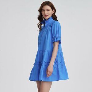 V Neck Mini Dress Casual